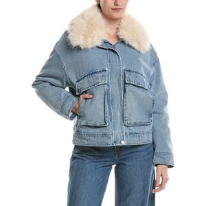 Picadilly Womens  Zip Front Denim Jacket, Blue